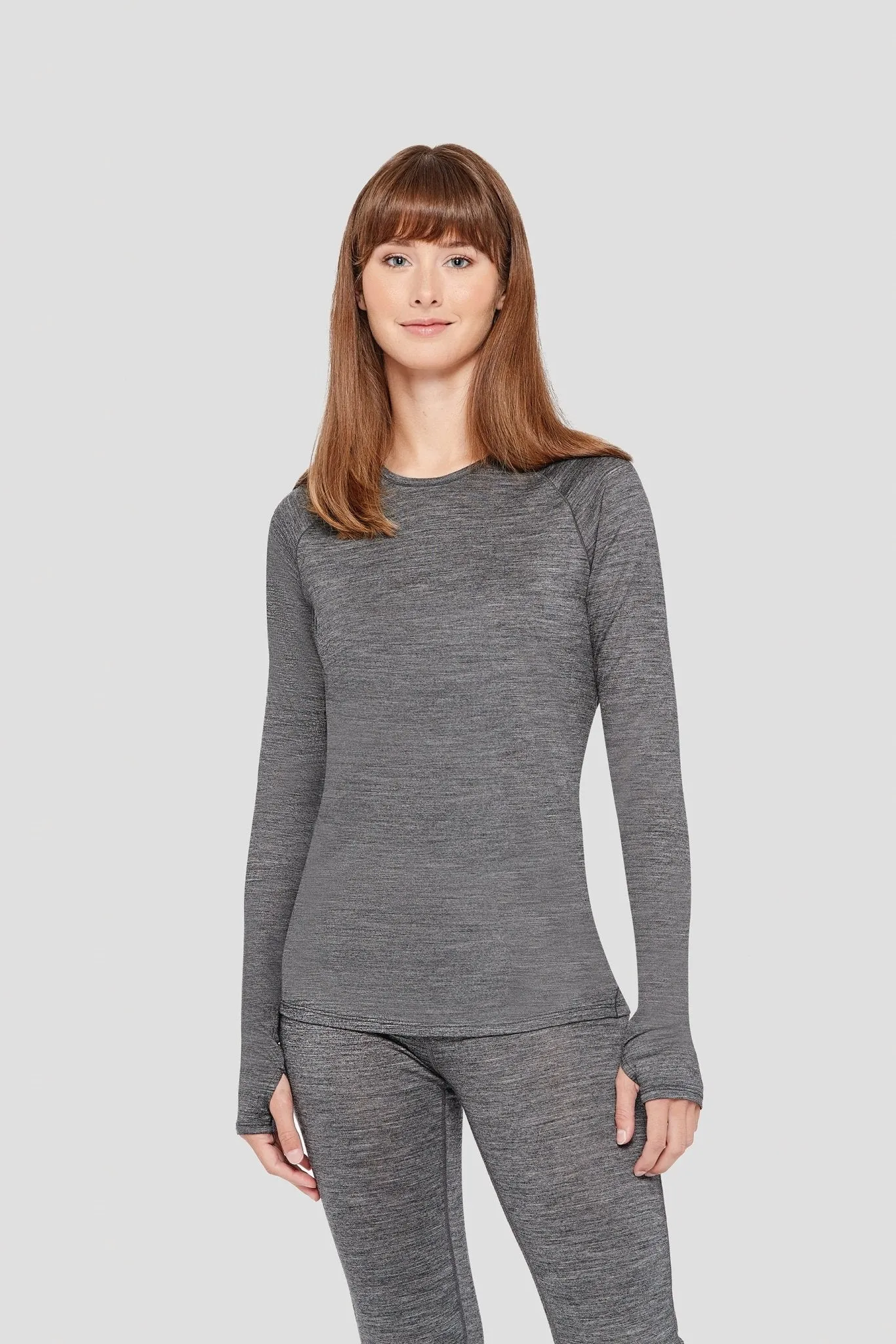 1.0 Women's All-Season Lightweight Merino Wool Baselayer Crew Top