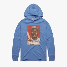 1952 Topps Baseball Jackie Robinson Dodgers Lightweight Hoodie