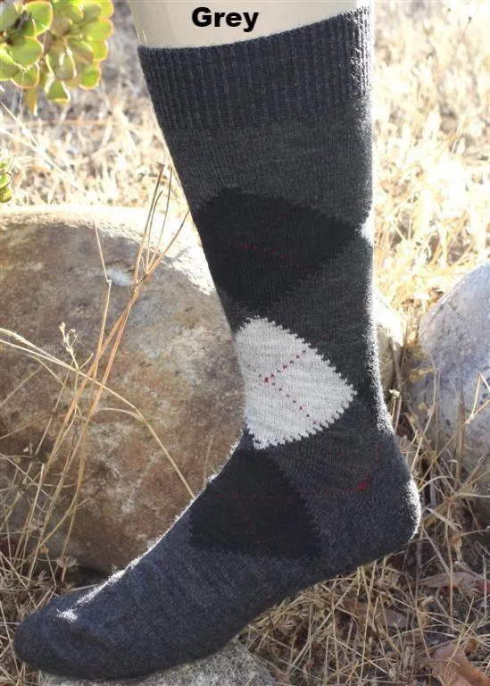 Alpaca Argyle Socks