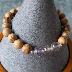 Ametrine & Agarwood Men Bracelet