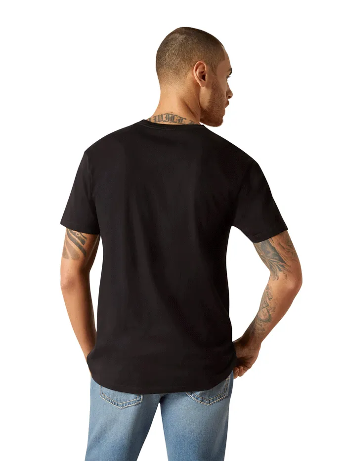 Ariat 10036630 Mens Viva Mexico Short Sleeve Tee Black