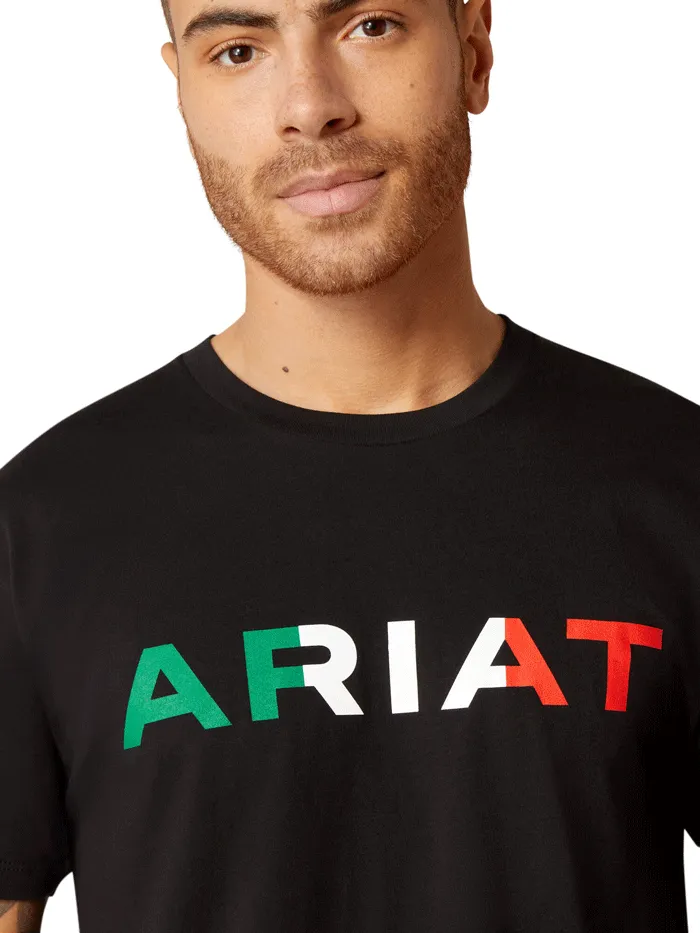 Ariat 10036630 Mens Viva Mexico Short Sleeve Tee Black