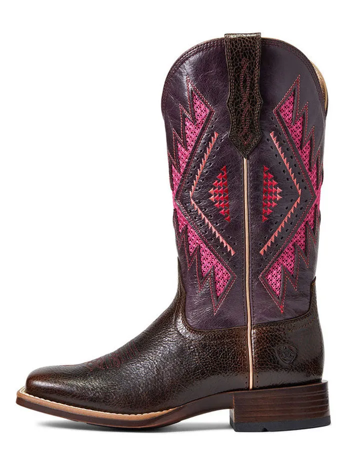 Ariat 10040378 Womens Sienna VentTek 360 Western Boot Chocolate Chip