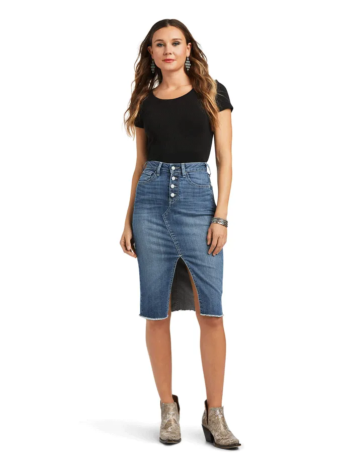 Ariat 10040577 Womens Denim Skirt Eleanor