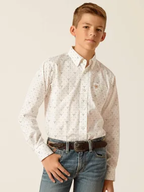 Ariat 10051410 Kids Edmond Classic Fit Shirt White