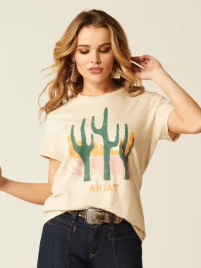 Ariat 10052545 Womens Saguro Modern Tee Natural