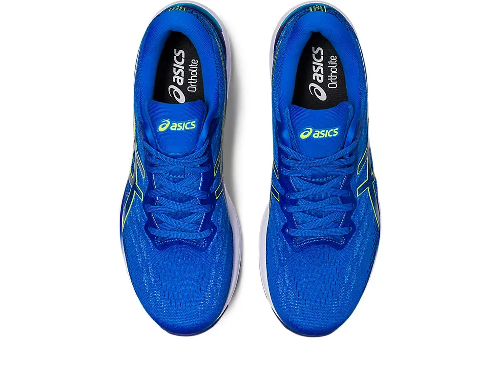 ASICS Men's GEL-STRATUS 3 KNIT (Electric Blue/Safety Yellow)