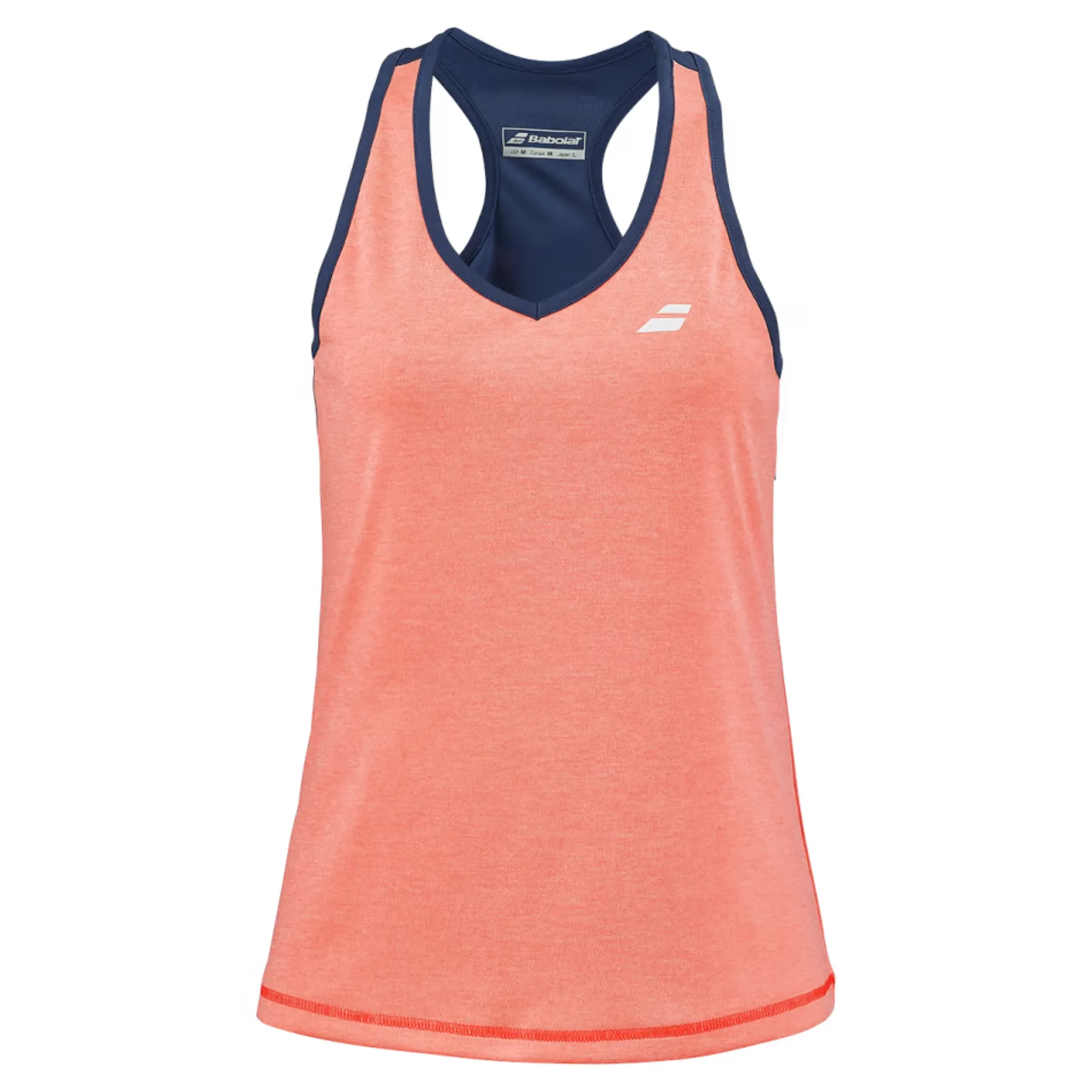 Babolat Play Tank Women Top - Fluro Strike/Estate Blue