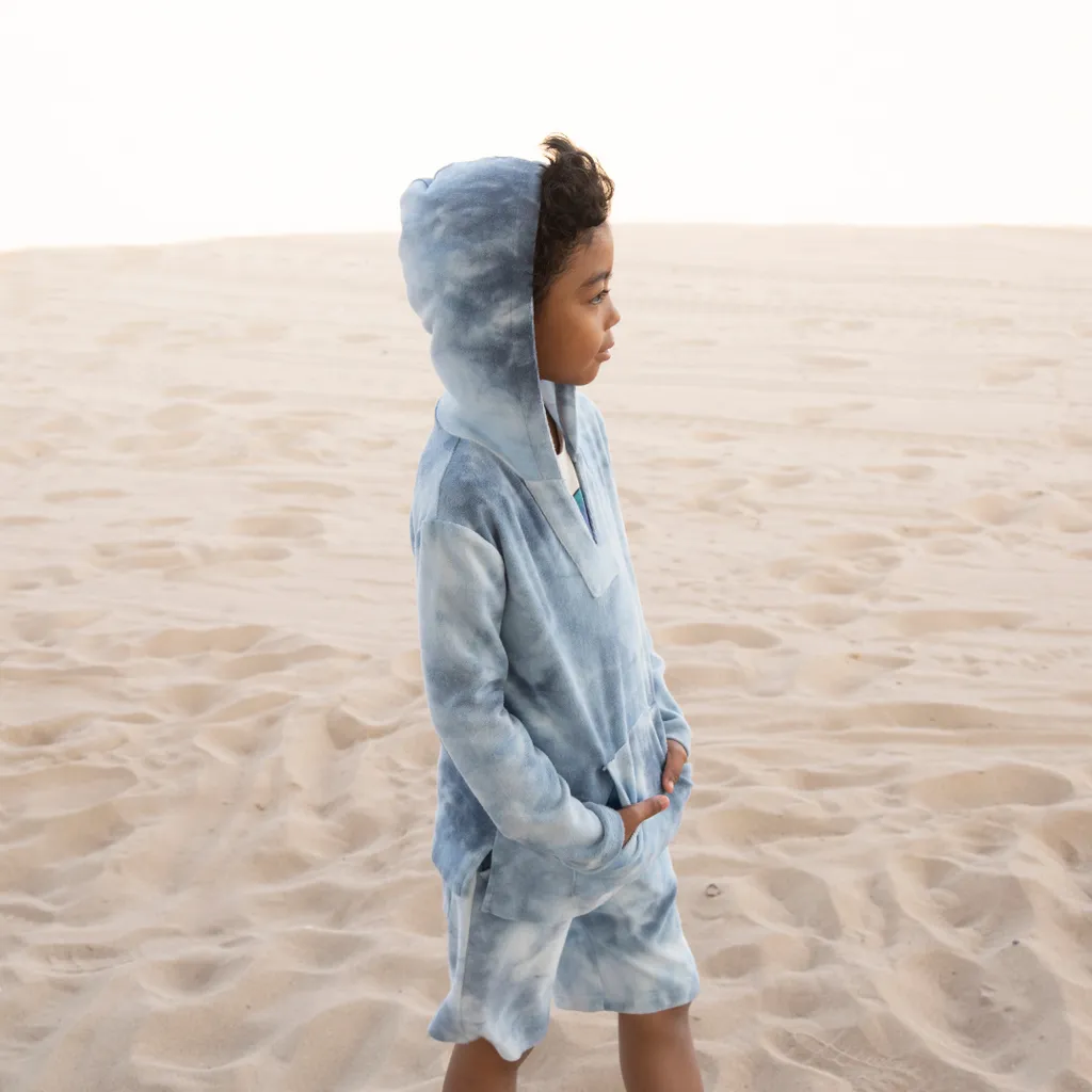 Baja Pullover - Sky Tie Dye