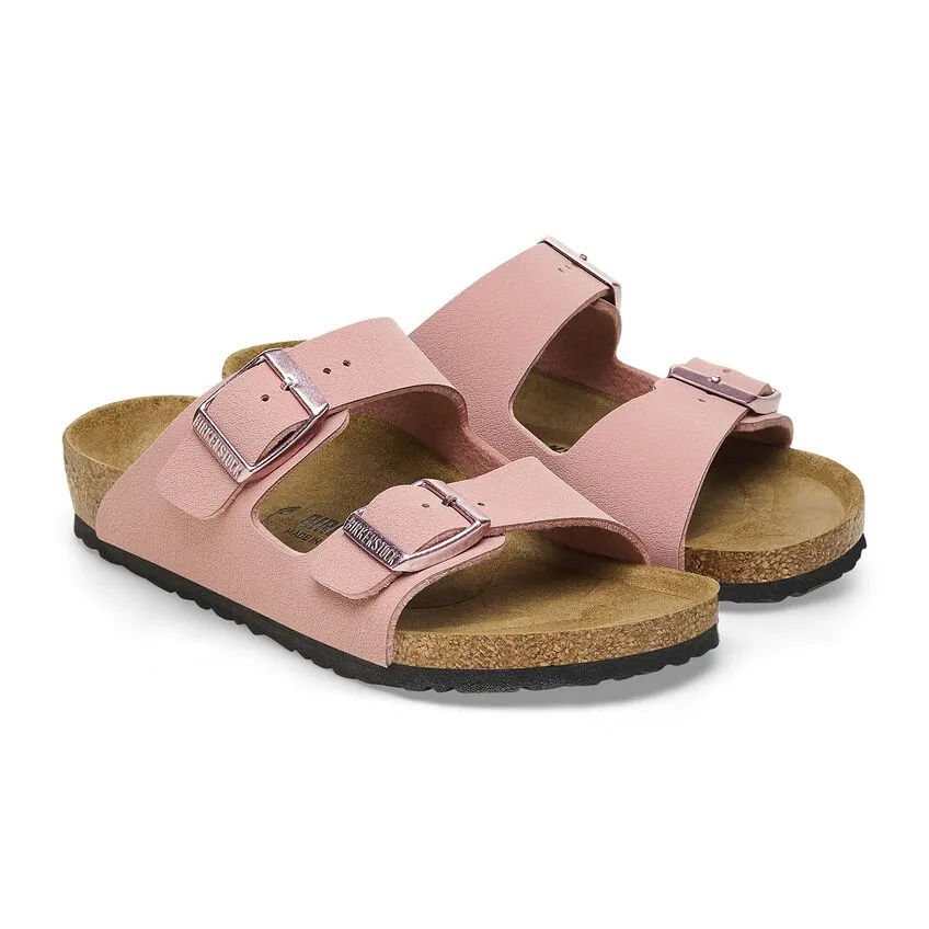 Birkenstock Arizona Birki-Buc - Pink Clay - Narrow