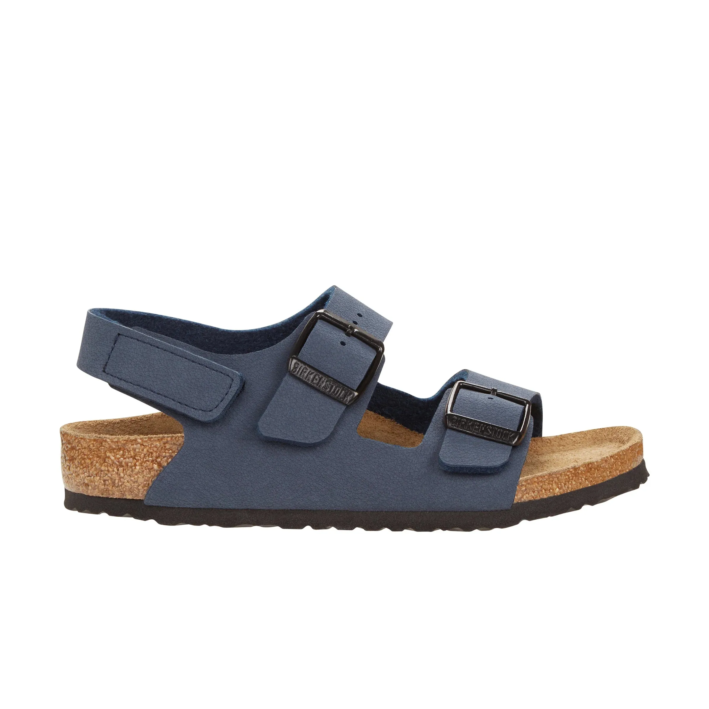 Birkenstock Kids Milano BirkiBuc Navy - Narrow