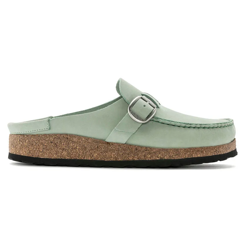 Birkenstock Women's Buckley Nubuck Leather (Matcha - Narrow Fit)