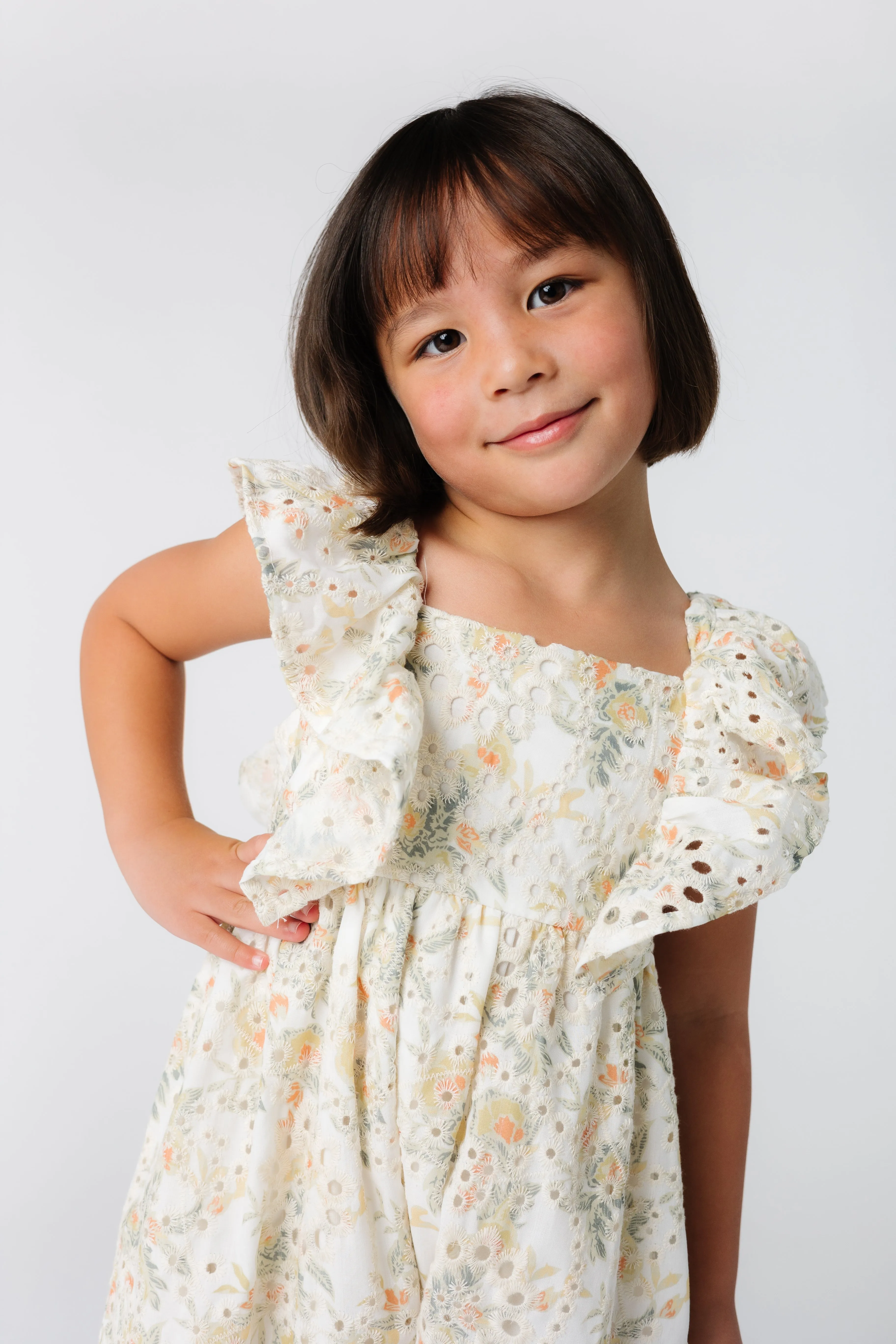 Brass & Roe Sonnie Eyelet Girl's Dress