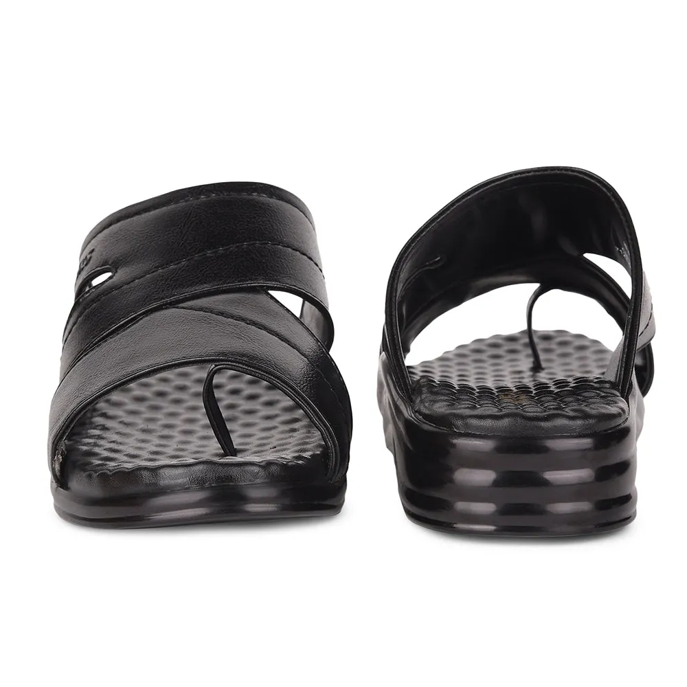 Liberty Mens Casual Black Slippers - Model 7123-600: Lightweight & Comfortable Footwear