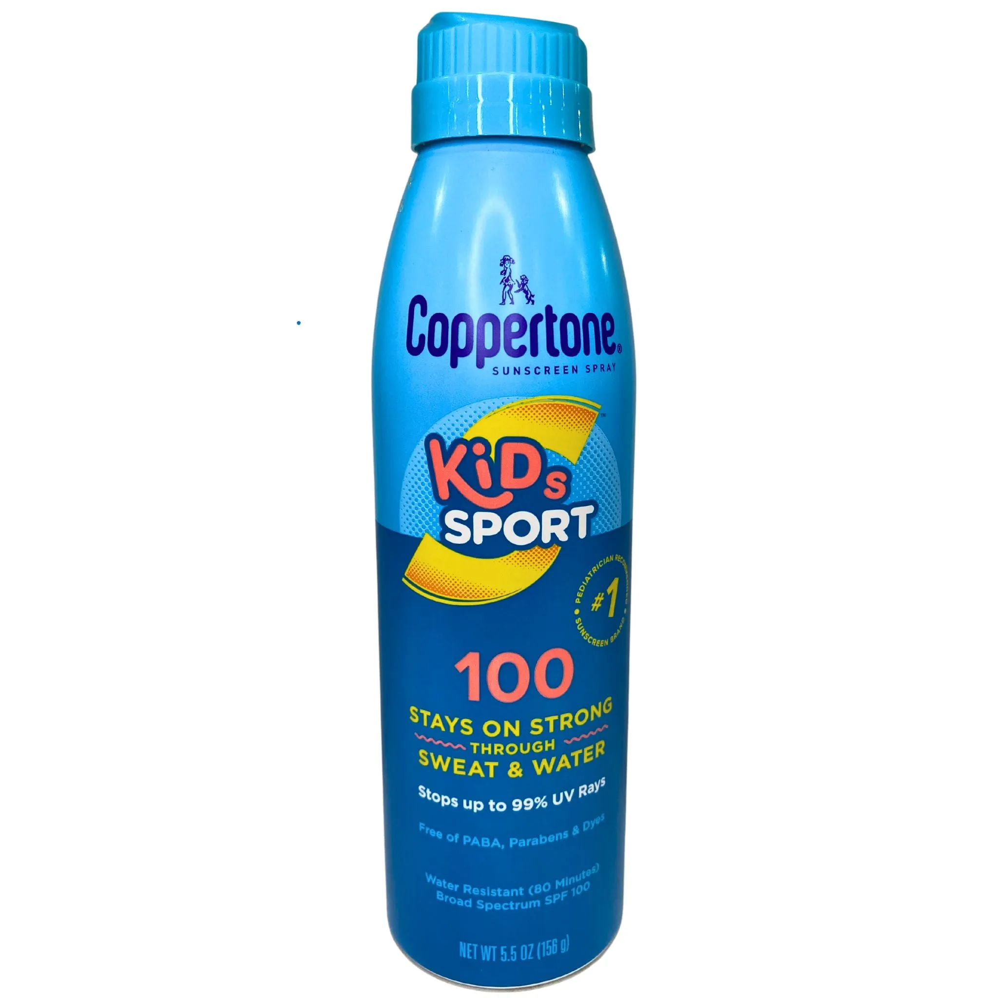 Coppertone Sunscreen Spray Kids Sport 100 5.5OZ (95 Pcs Lot)