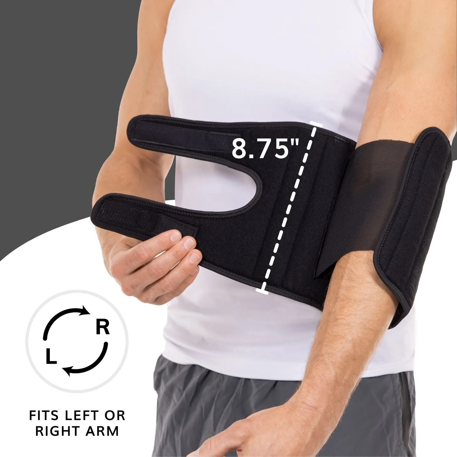 Cubital Tunnel Brace | Elbow Immobilizer Sleeping Splint for Ulnar Nerve Pain and Tendonitis Treatment