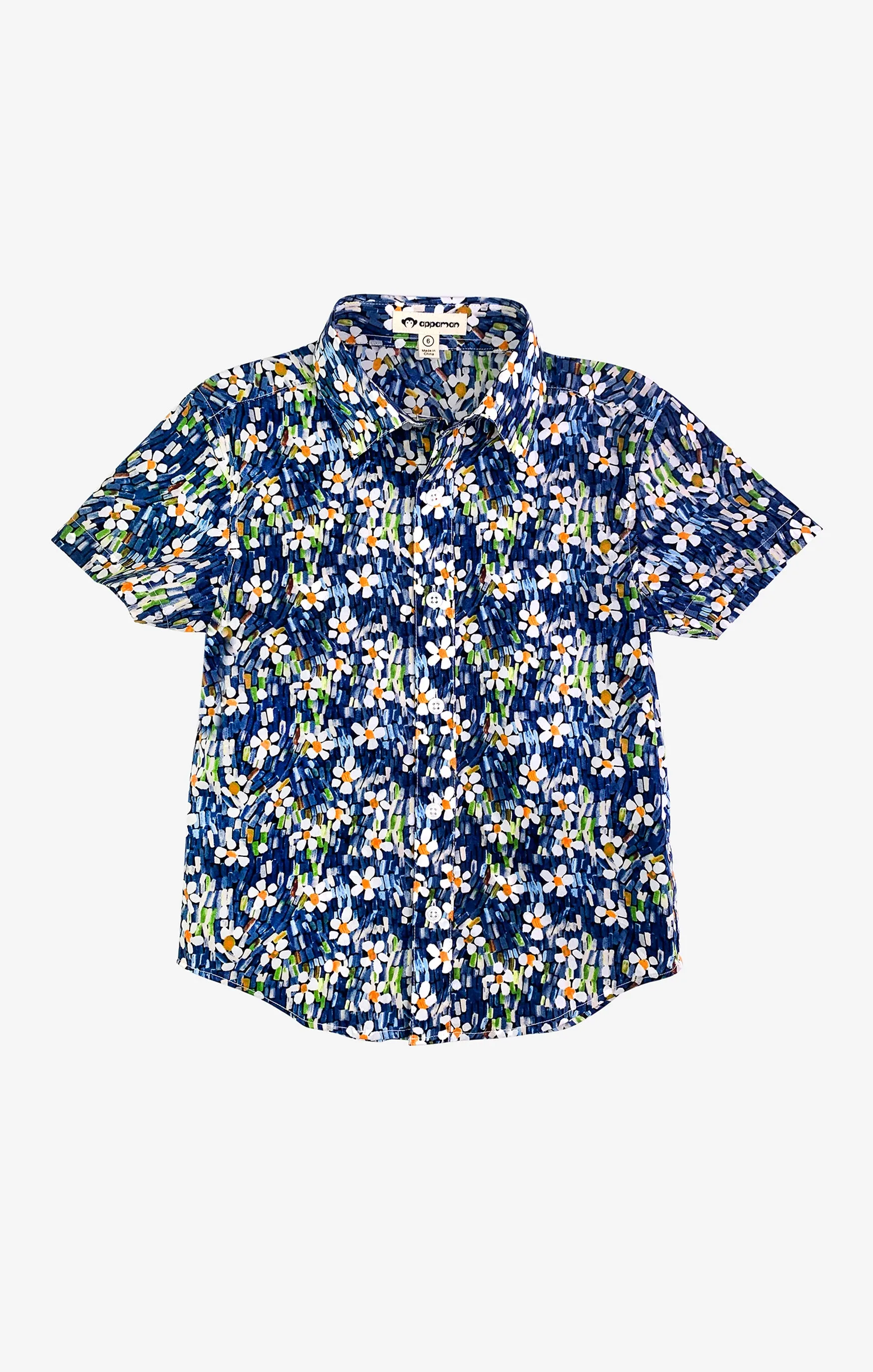 Day Party Shirt - Navy Daisy