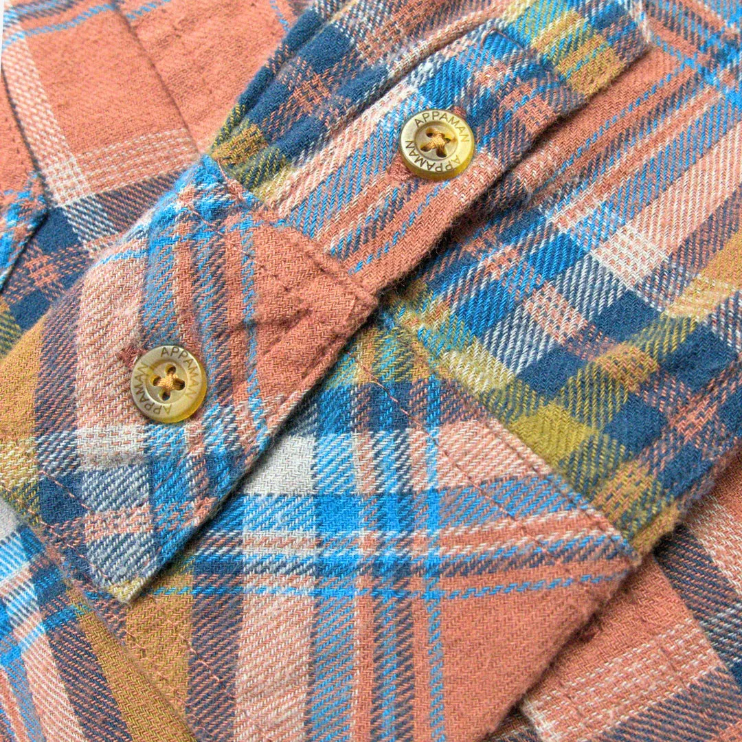 Flannel Shirt - Clay/Jewel Plaid