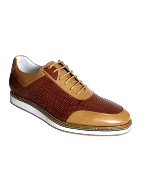 Giovanni Lorenzo Leather Shoe - Cognac Tan