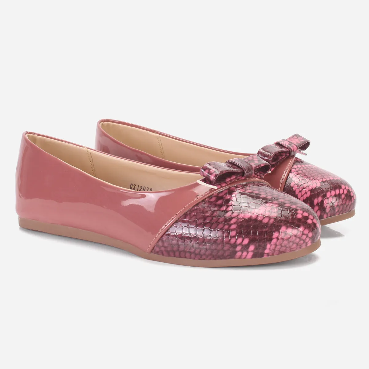 Girls "KITIE" Textured Flat Pumps