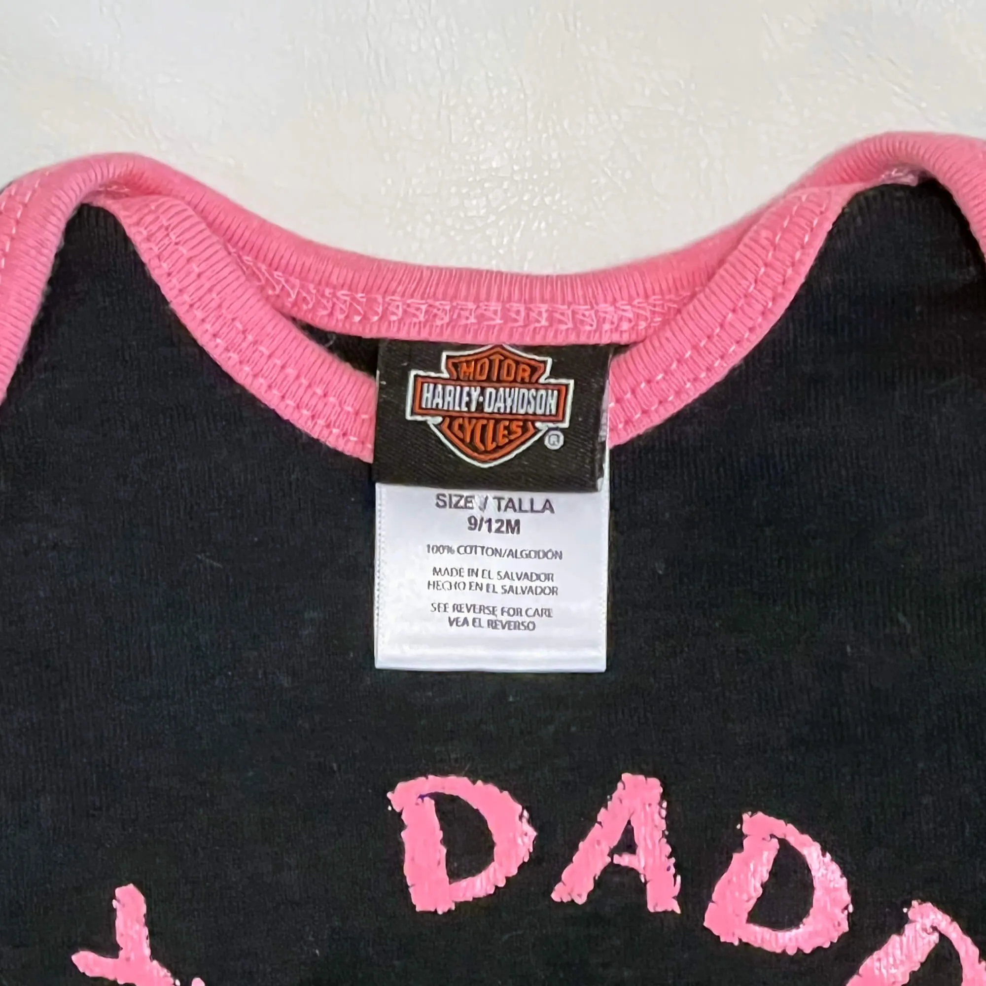 Harley-Davidson Baby Girl Onesie 9M-12M