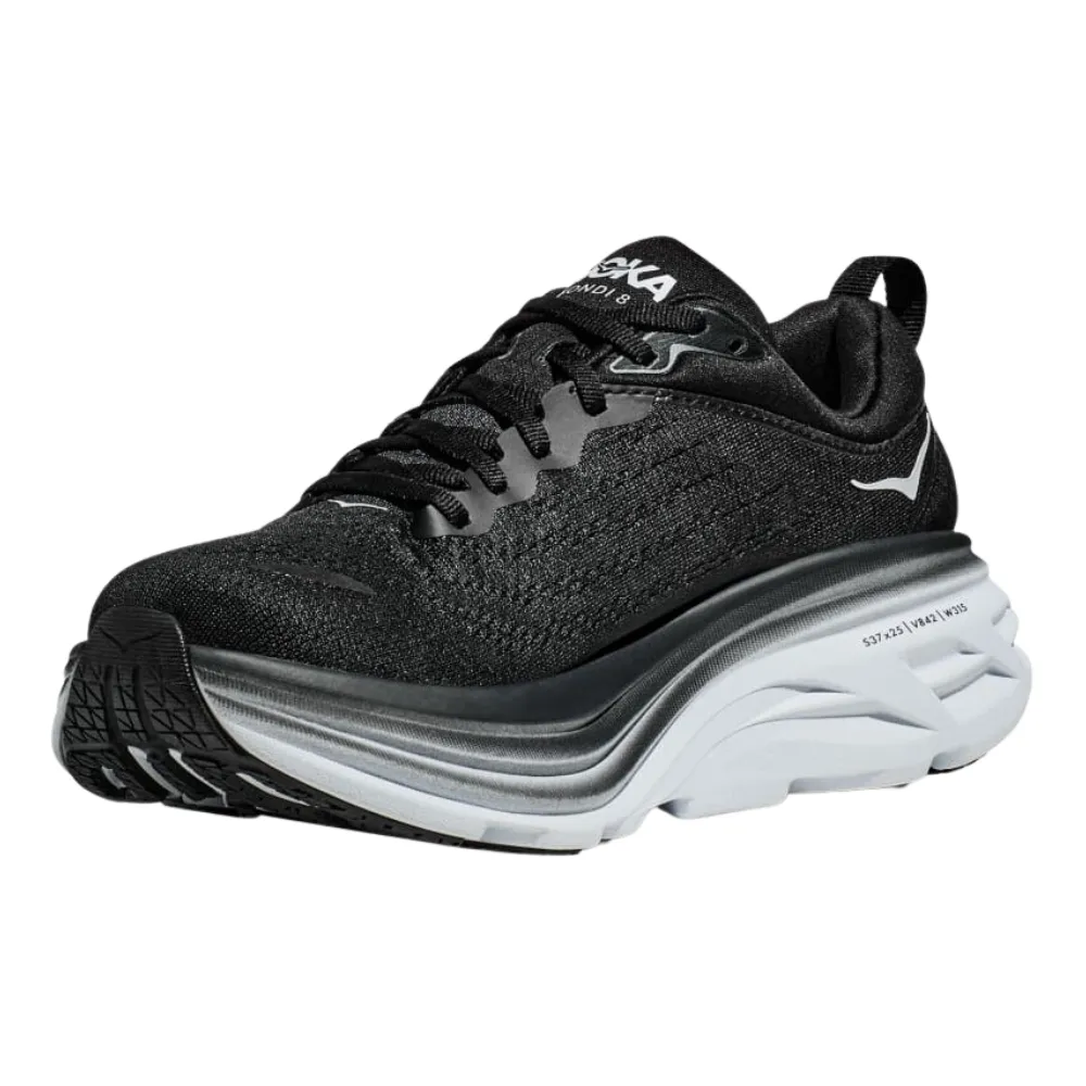 Hoka Bondi 8 Sneaker Black/White (Men's)