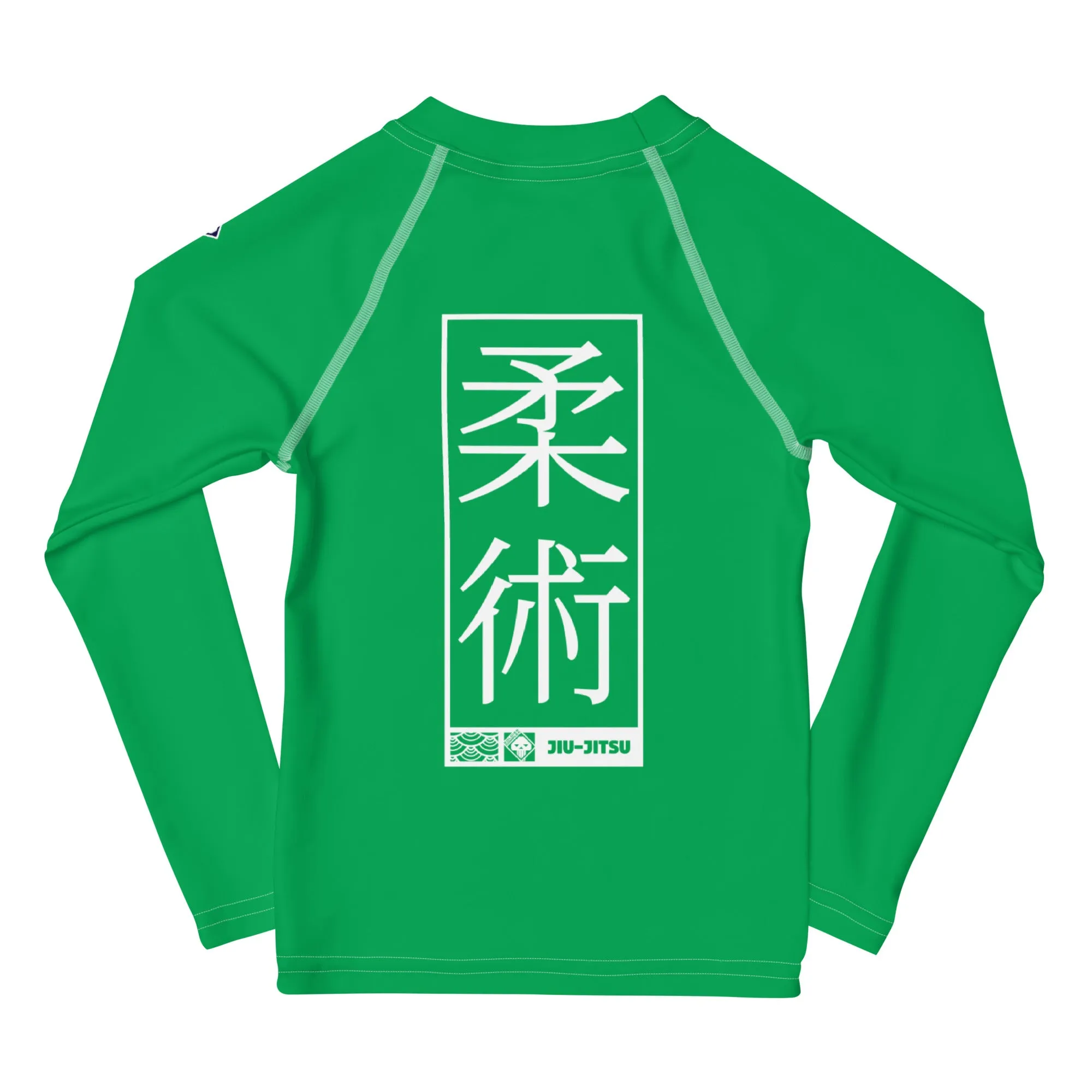 Kid's Girls Long Sleeve BJJ Rash Guard Jiu-Jitsu 009 - Jade