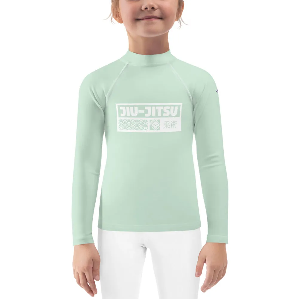 Kid's Girls Long Sleeve BJJ Rash Guard Jiu-Jitsu 011 - Surf Crest