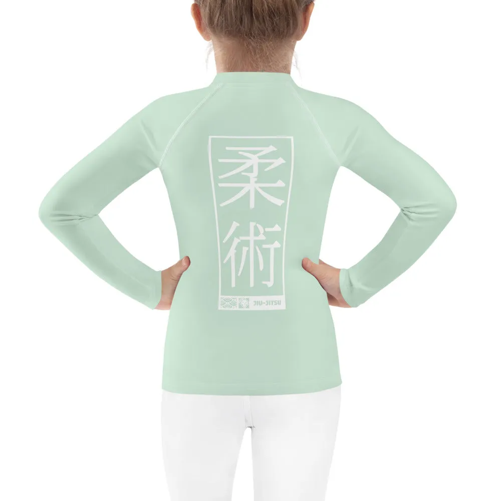 Kid's Girls Long Sleeve BJJ Rash Guard Jiu-Jitsu 011 - Surf Crest