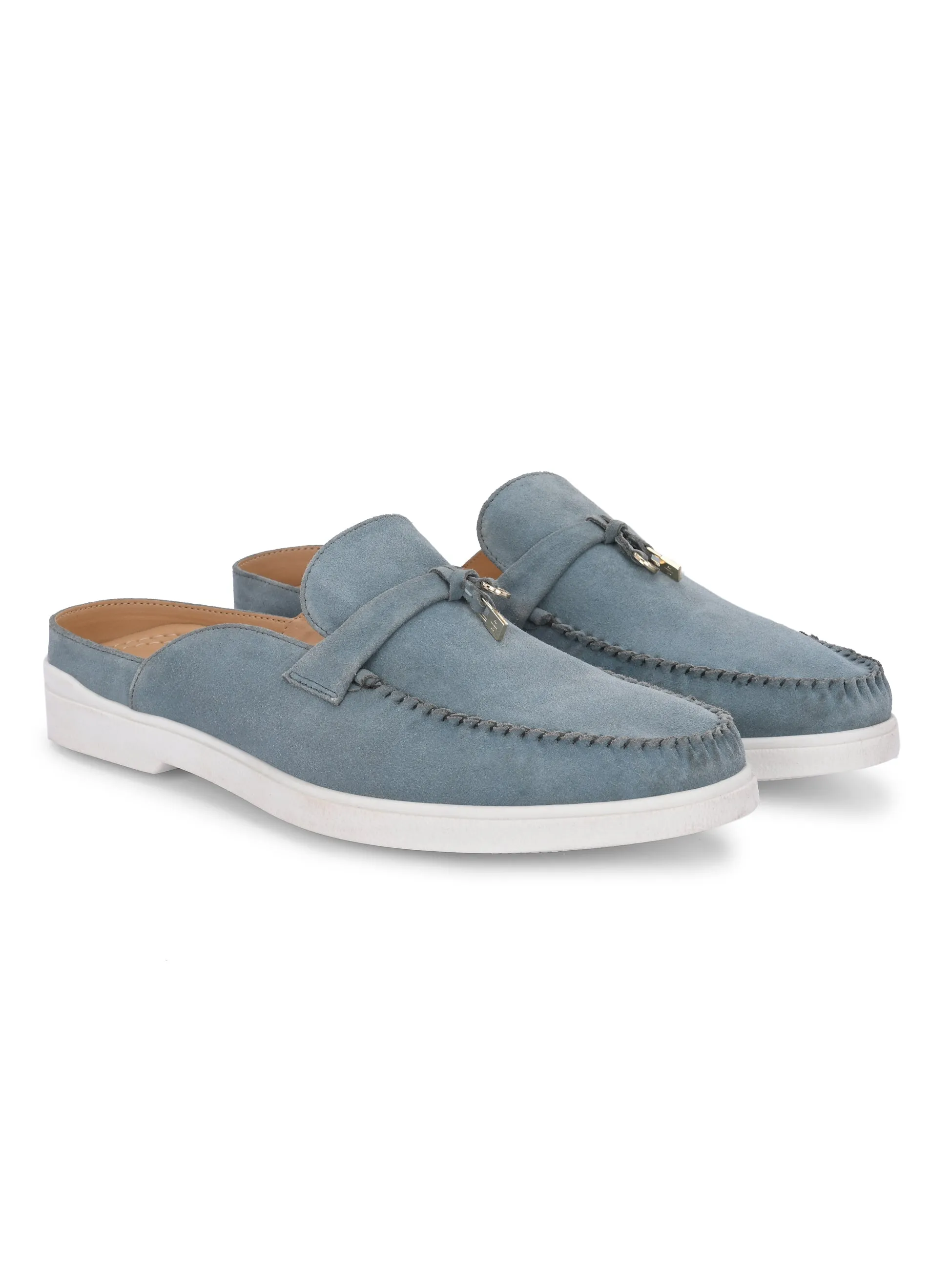 Kyoto Blue Charm Mules