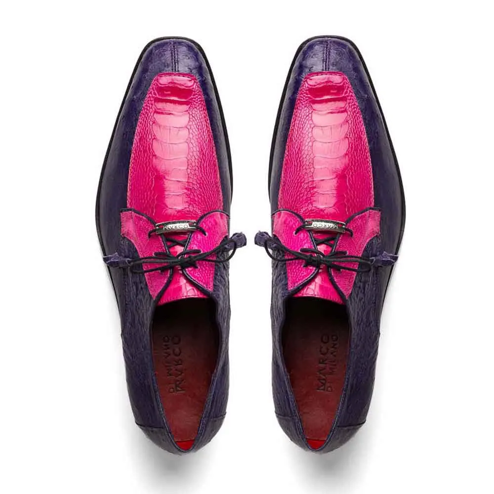 Marco Di Milano Andretti Dress Pink / Purple Ostrich Leg Shoes