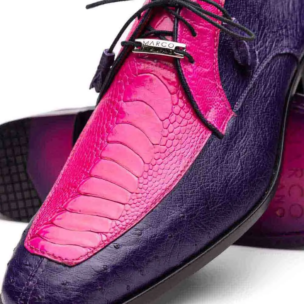 Marco Di Milano Andretti Dress Pink / Purple Ostrich Leg Shoes