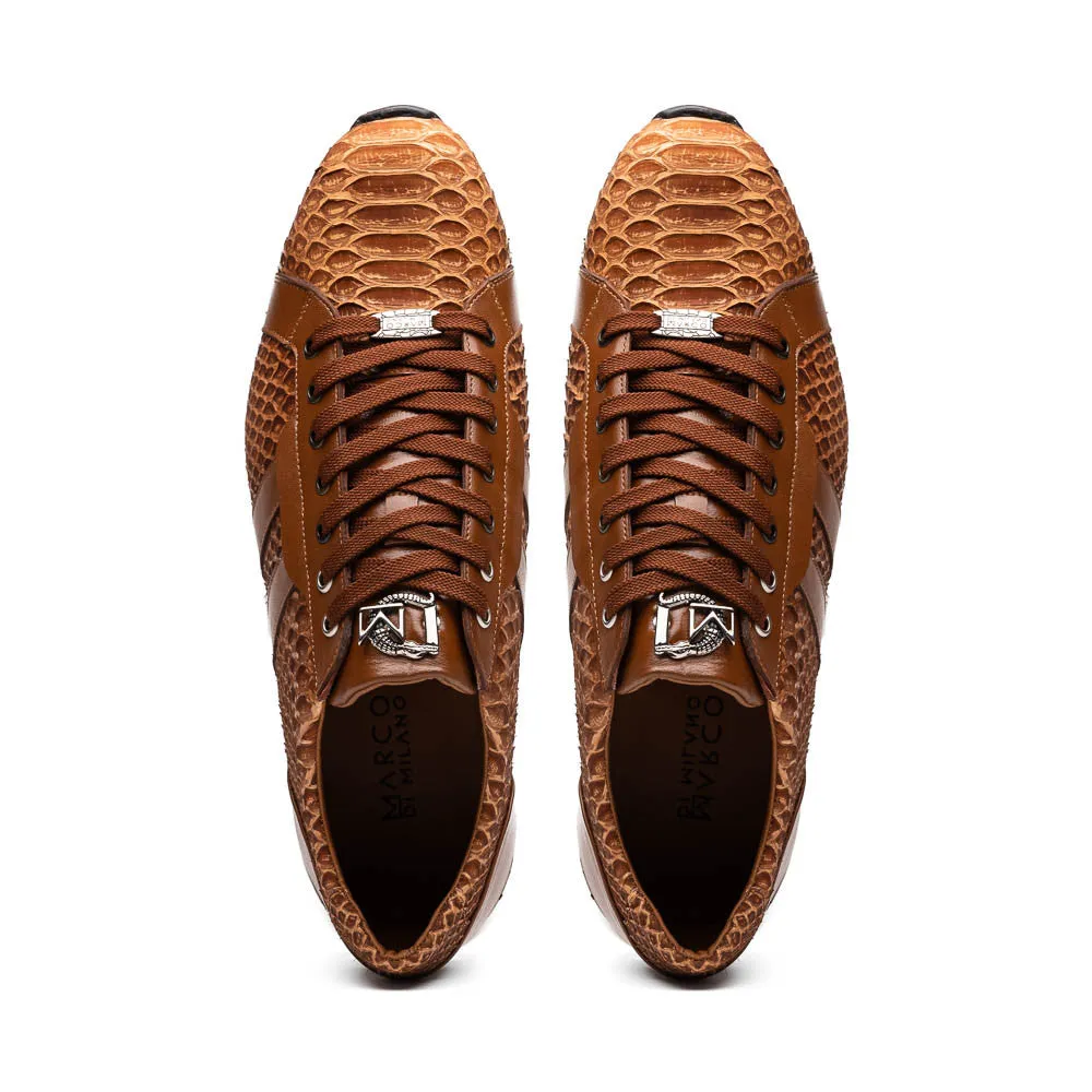 Marco Di Milano VERONA Honey Python & Calfskin Sneakers