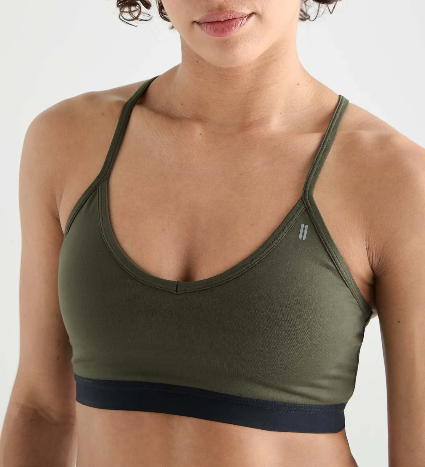 Matte V-Neck Sports Bra