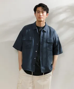 【MEN】nanamica Open Collar Cupra Hemp S/S Shirt