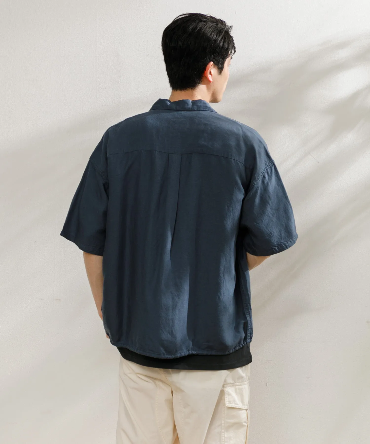 【MEN】nanamica Open Collar Cupra Hemp S/S Shirt