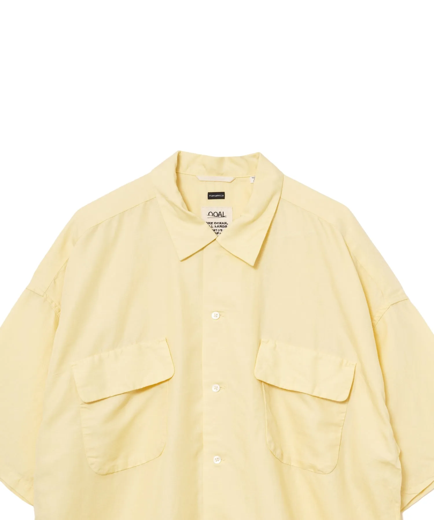 【MEN】nanamica Open Collar Cupra Hemp S/S Shirt