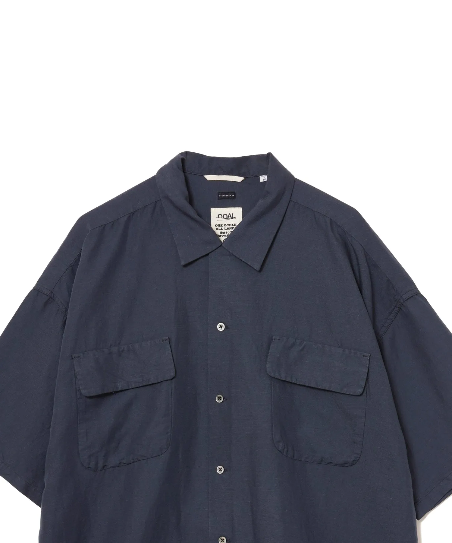 【MEN】nanamica Open Collar Cupra Hemp S/S Shirt