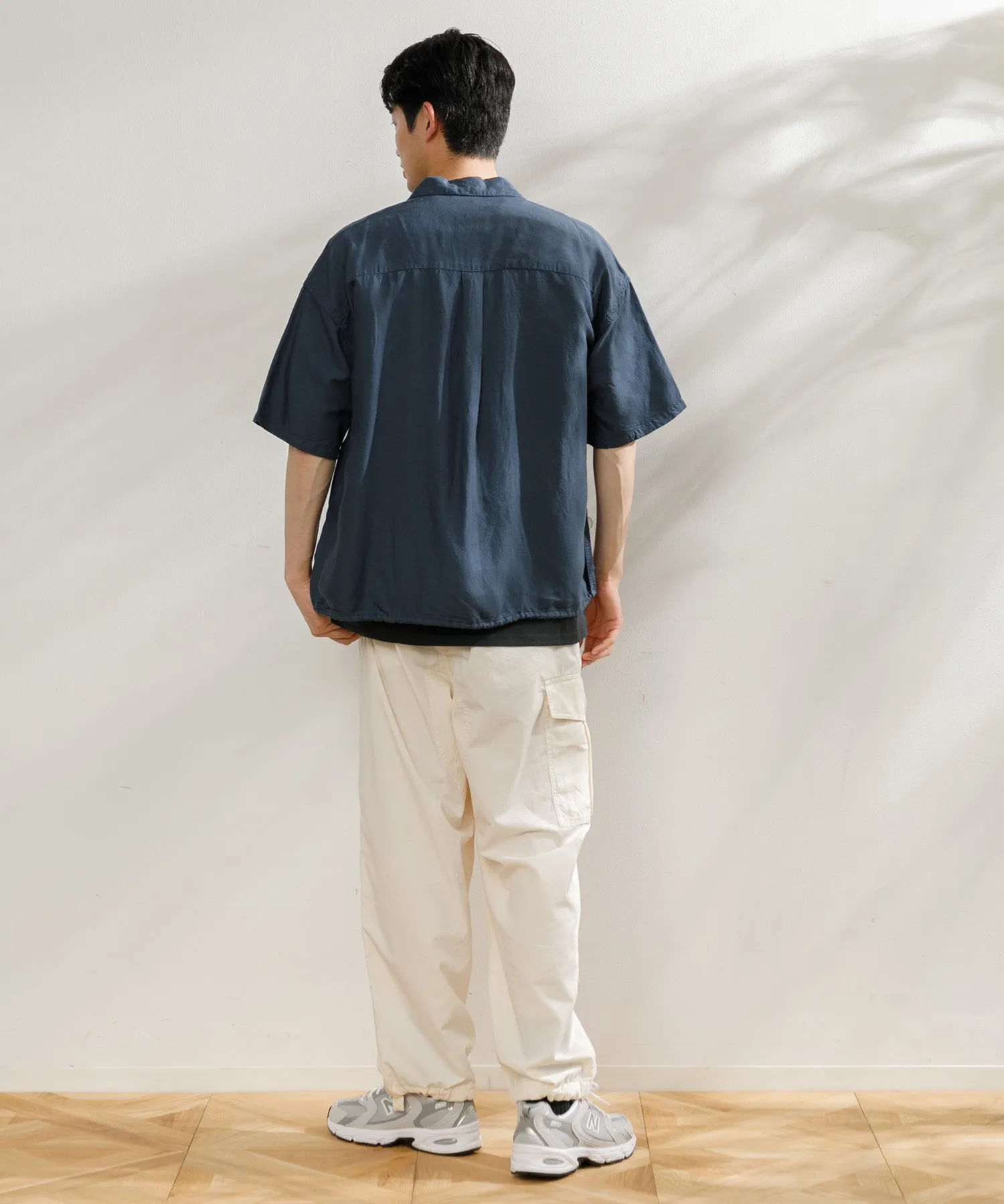 【MEN】nanamica Open Collar Cupra Hemp S/S Shirt