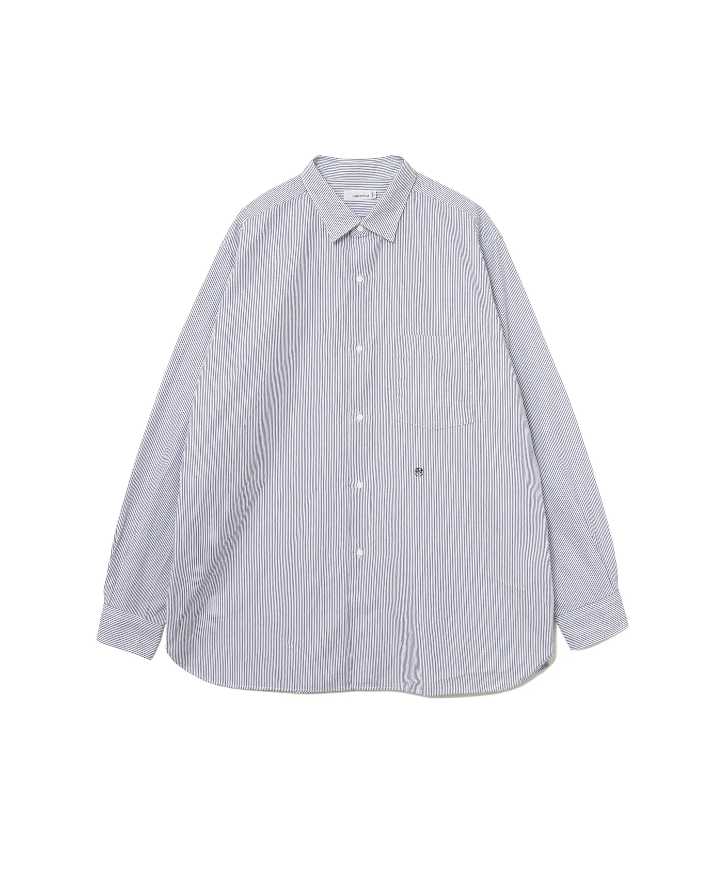 【MEN】nanamica Regular Collar Stripe Wind Shirt