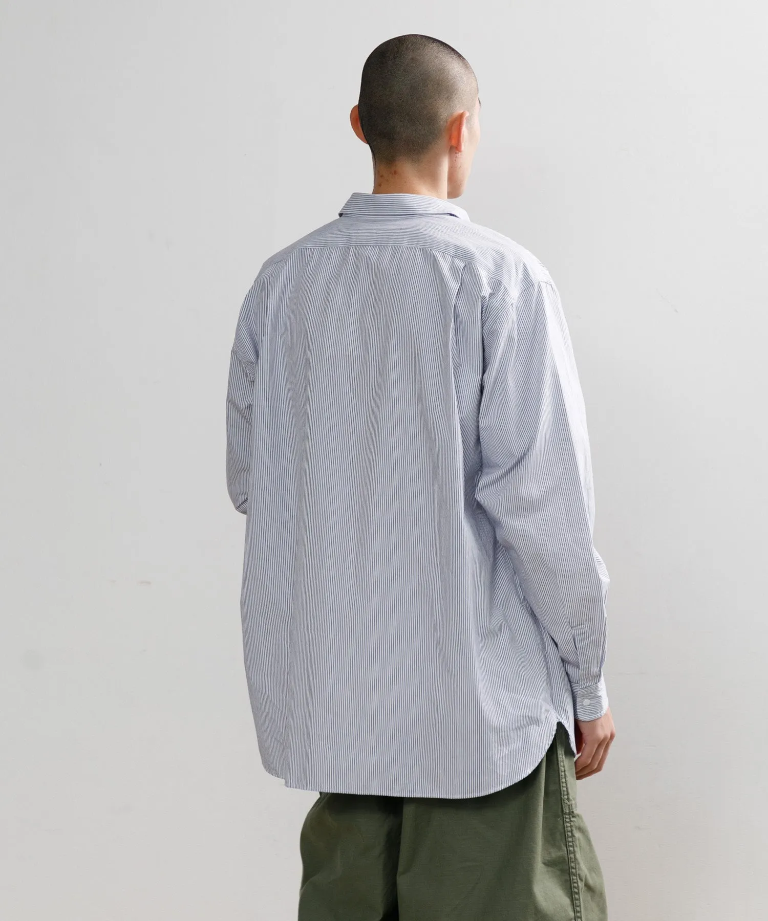 【MEN】nanamica Regular Collar Stripe Wind Shirt