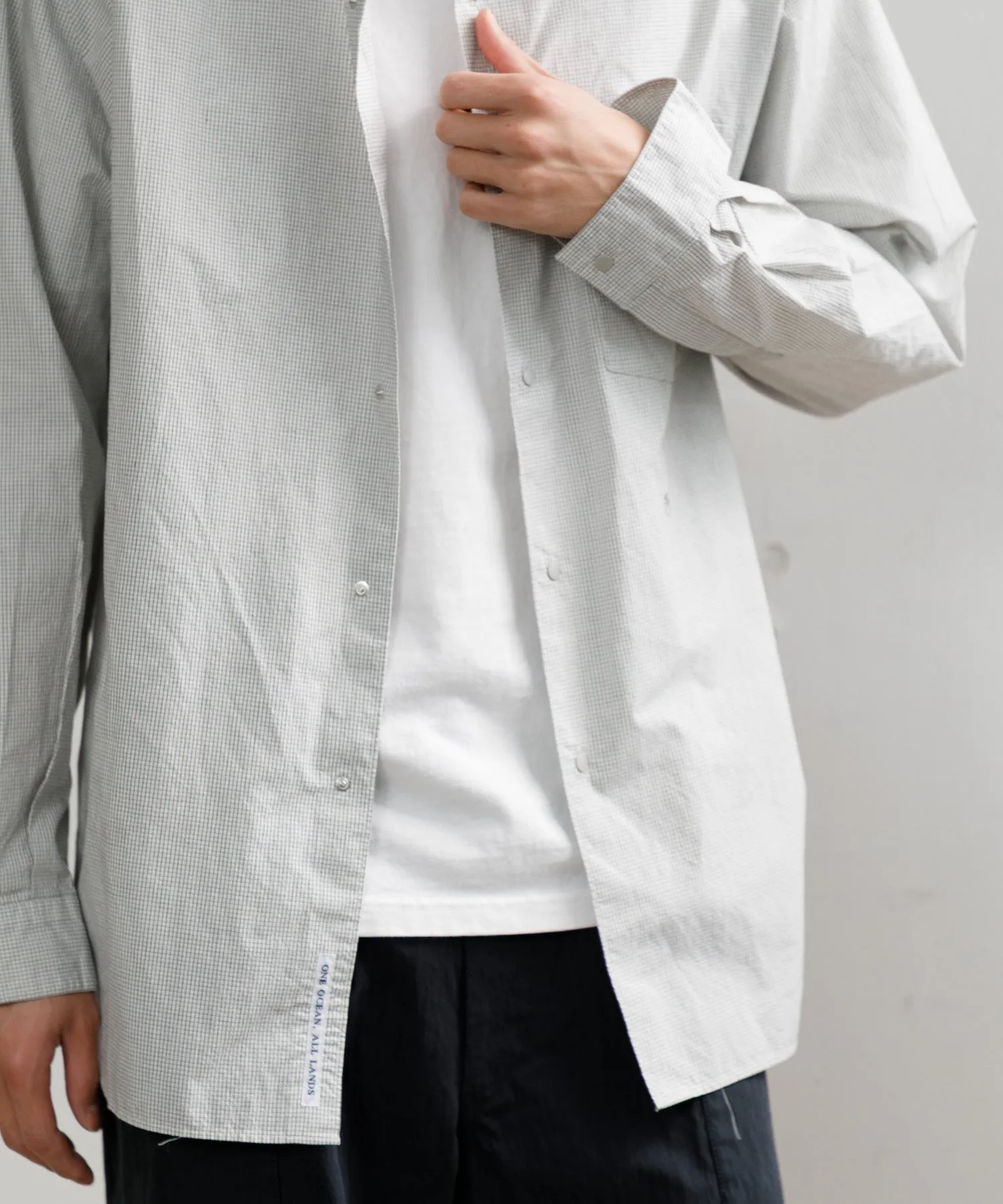 【MEN】nanamica Regular Collar Wind Shirt SUGF353