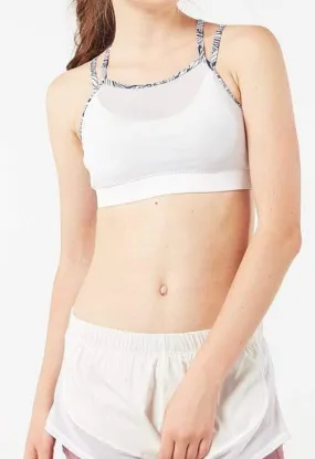 Mesh Overlay Crop Top