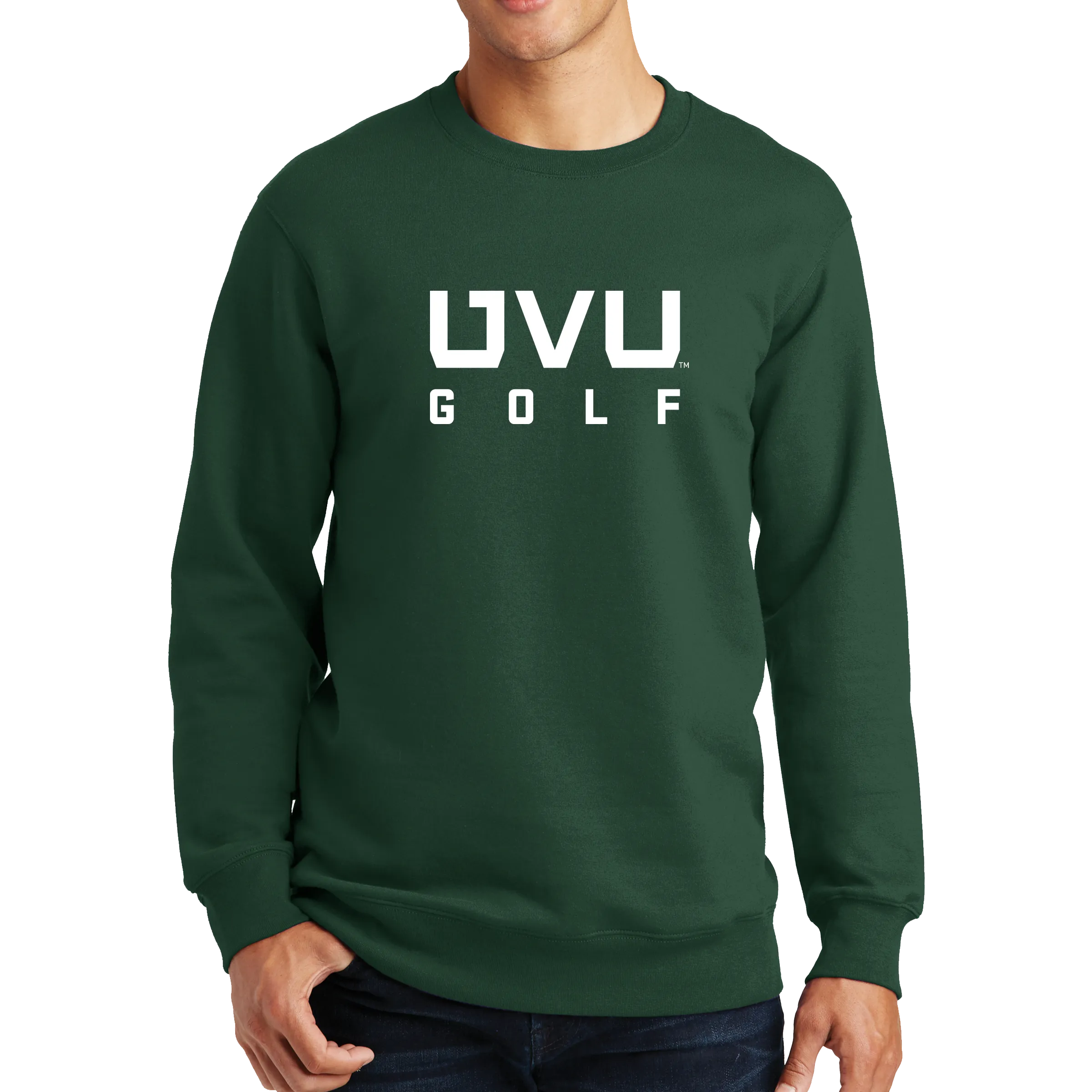 Port & Company Fan Favorite Fleece Crewneck Sweatshirt - UVU Golf