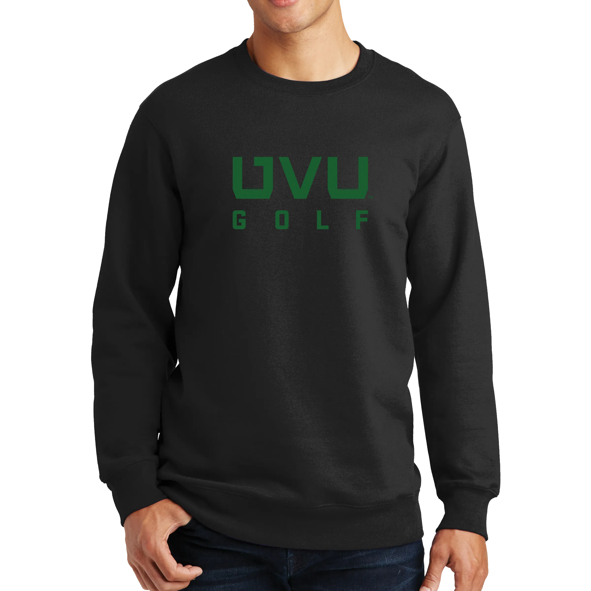 Port & Company Fan Favorite Fleece Crewneck Sweatshirt - UVU Golf