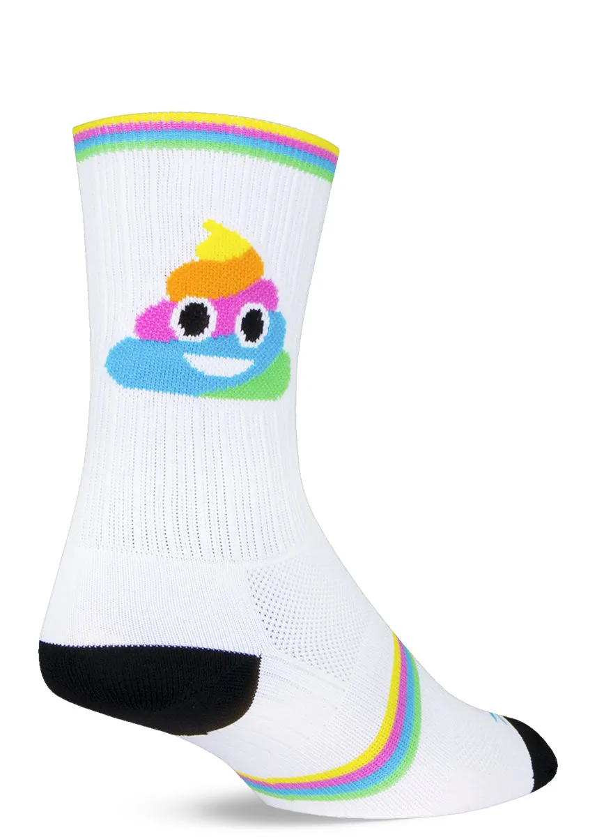 Rainbow Poop Crew Socks