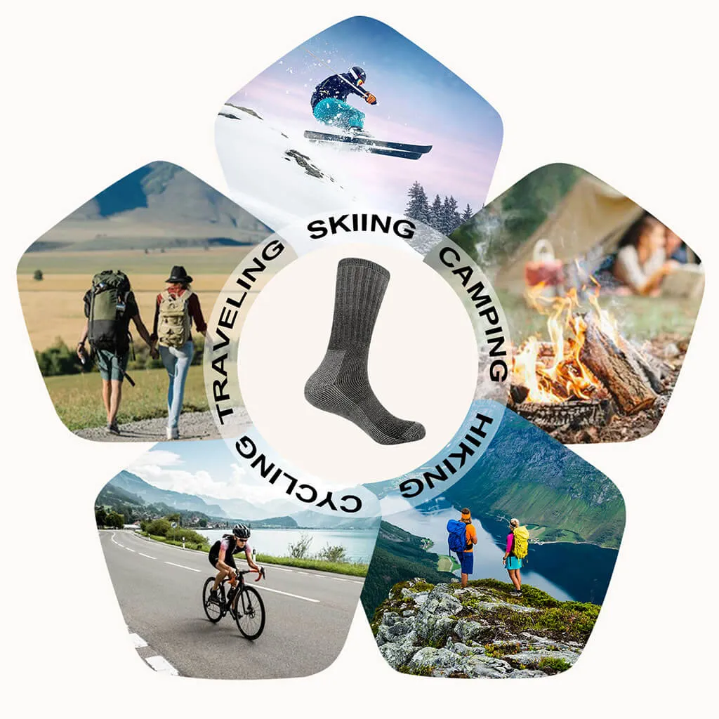 Super Merino Wool Socks Thermal Fully Cushioned