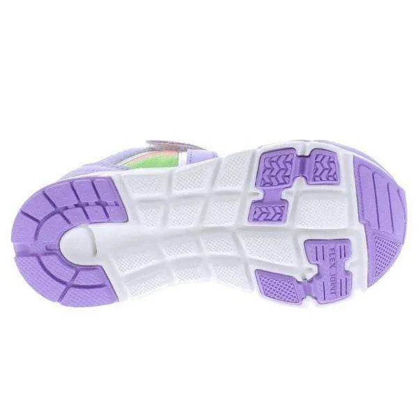 Tsukihoshi Rainbow Lavender Multi Girls Running Shoes (Machine Washable)