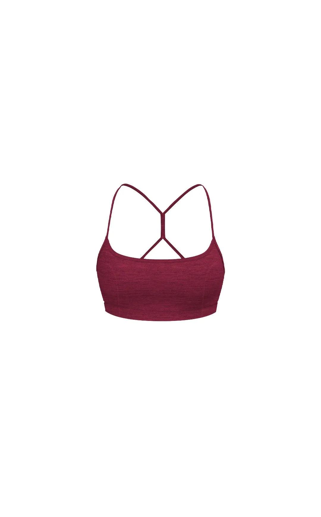 Vitality Daydream Stitch Racer Bra - Burgundy Vineyard