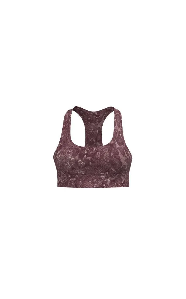 Vitality Revive Racer Bra - Wine Serpent